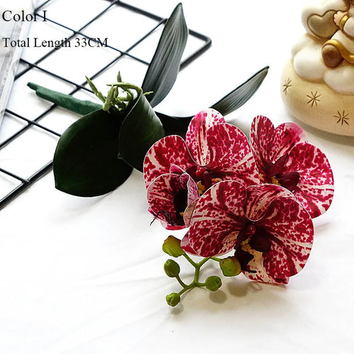 orchidée en latex luxe pour décoration mariage et événements - vue 17 sur 26