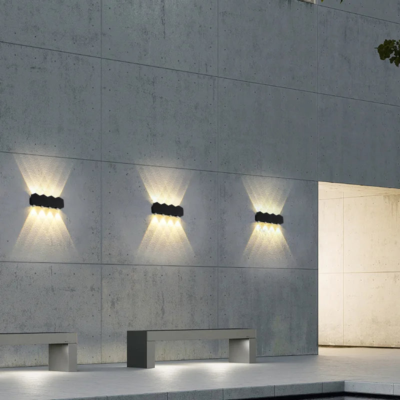 applique murale led moderne imperméable pour extérieur minimaliste - vue 6 sur 18
