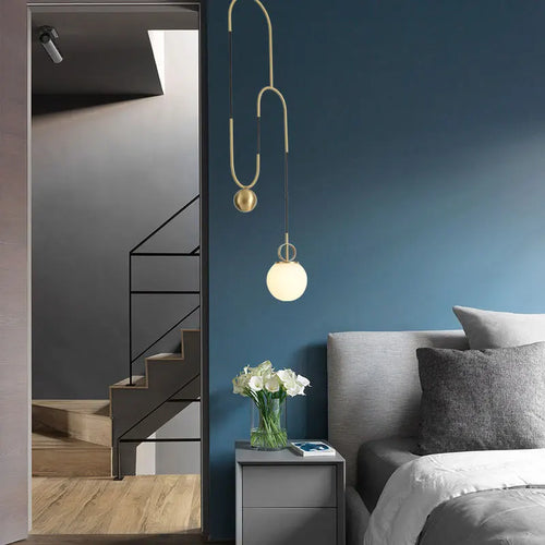 suspension boule en verre design créatif pour intérieur - vue 3 sur 7