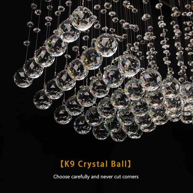 lustre moderne en cristal pour décoration intérieure élégante - vue 6 sur 6