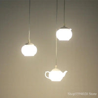 lustre créatif postmoderne en forme de théière décoratif suspendu