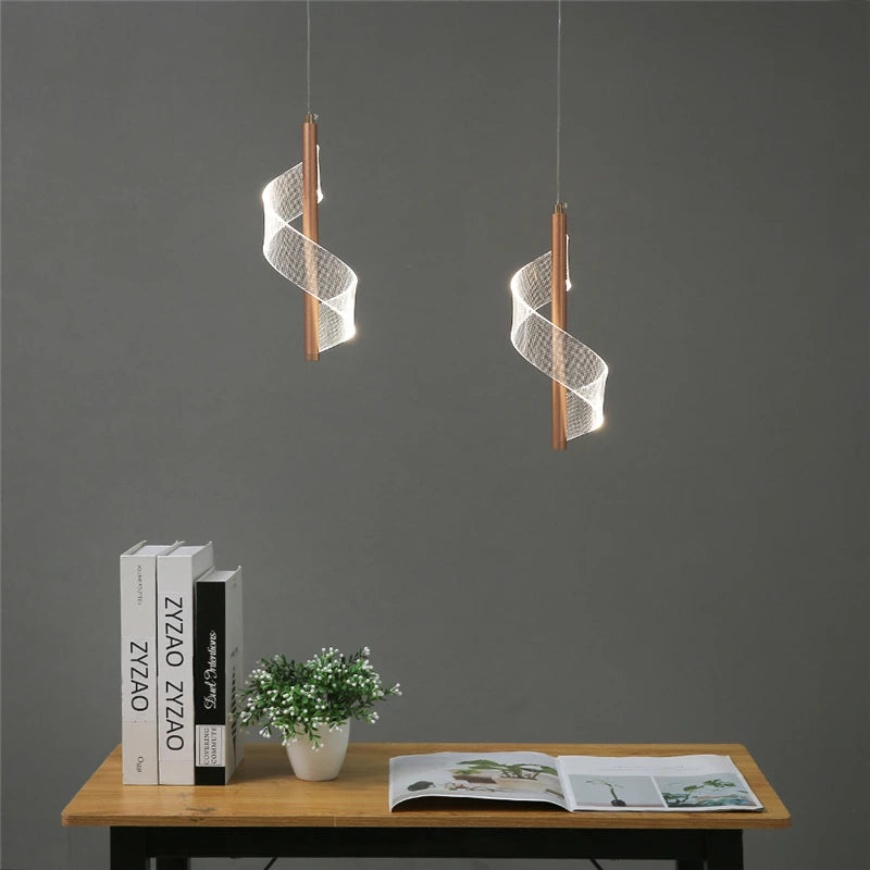 suspension en acrylique design nordique moderne pour restaurant - vue 3 sur 8
