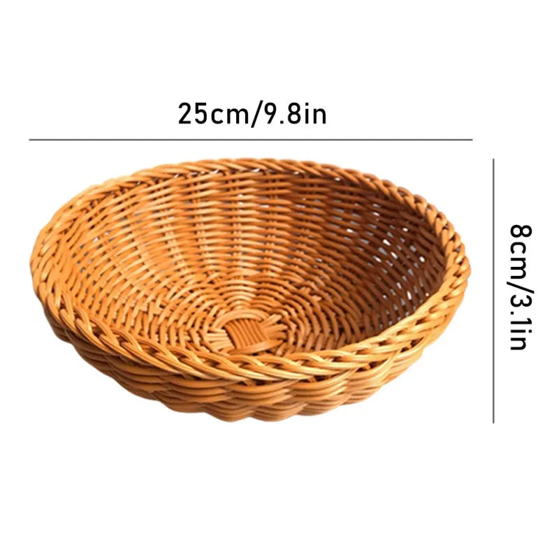 panier tissé à la main pour fruits et légumes rangement et pique-nique - vue 15 sur 29