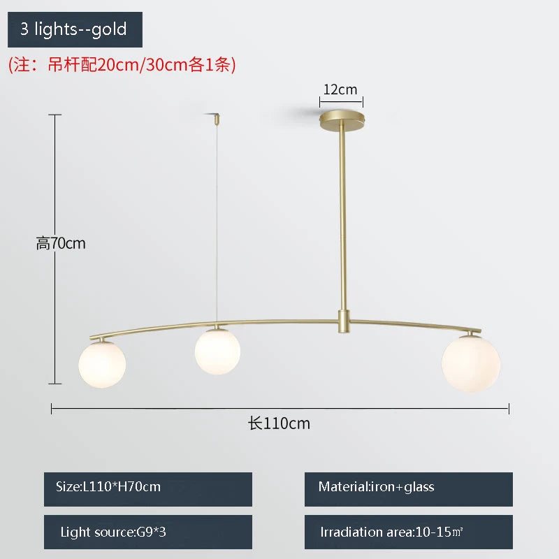 suspension moderne en métal et verre pour intérieur - vue 10 sur 18