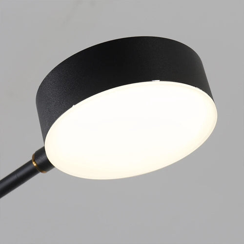 Plafonnier LED multi-têtes en fer noir - vue 7 sur 10