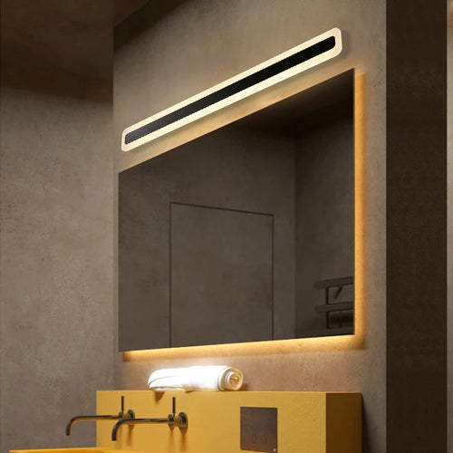 applique murale led acrylique miroir rectangle déco maison - vue 6 sur 16