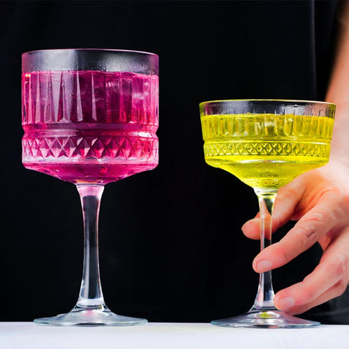 Lot 2 coupes champagne elysia verre cocktail martini - vue 6 sur 7
