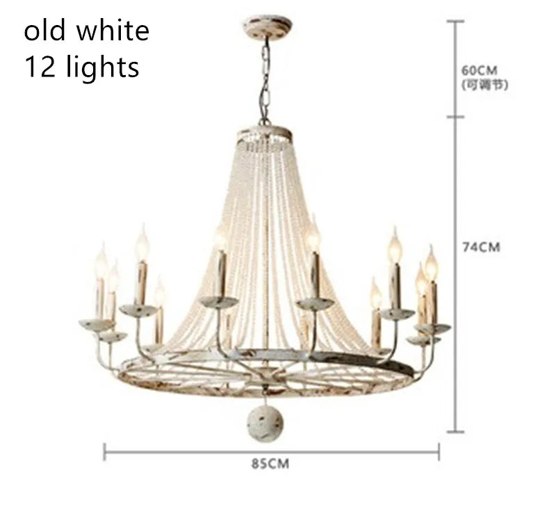 lustre vintage en cristal rétro pour café et bar - vue 13 sur 14
