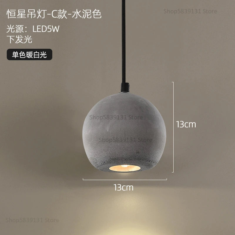 suspension modernes en ciment led pour restaurant barre lumineuse - vue 18 sur 23