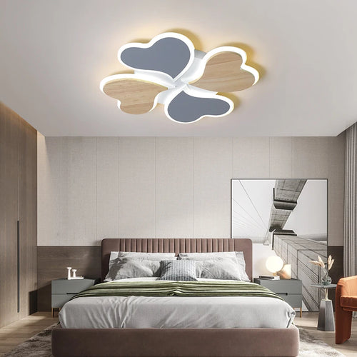 plafonnier led trèfle à quatre feuilles éclairage intérieur monté - vue 2 sur 7