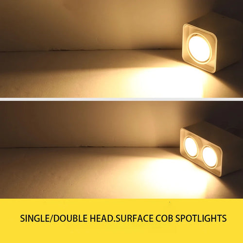 saiyo spot led carré surface réglable pour magasin de cuisine - vue 4 sur 5