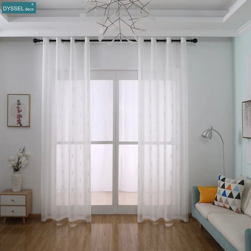 Voilage rayures style europeen moderne pour salon chambre - vue 3 sur 7
