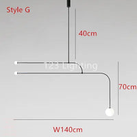 suspension moderne en métal noir pour intérieur contemporain