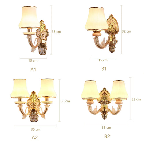 applique murale à led design nordique en verre pour intérieur décoratif - vue 6 sur 9