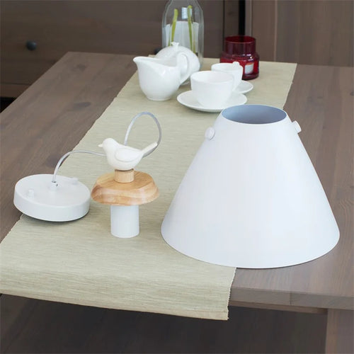 suspension nordique design oiseau luminaires pour escalier - vue 4 sur 7
