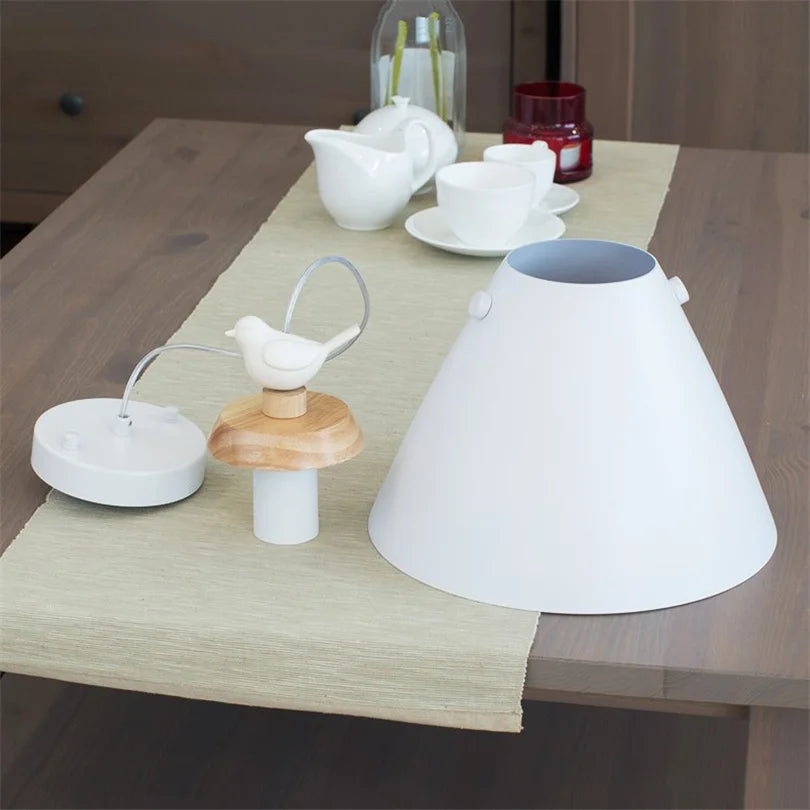 suspension nordique design oiseau luminaires pour escalier - vue 3 sur 7