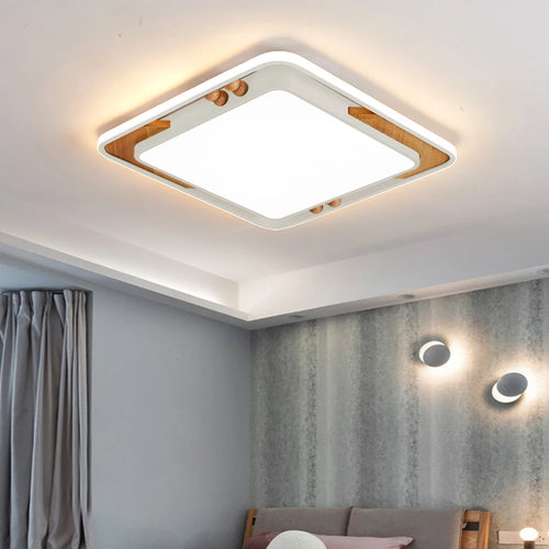 plafonniers contemporains macaron rectangle éclairage intérieur décoration - vue 6 sur 15