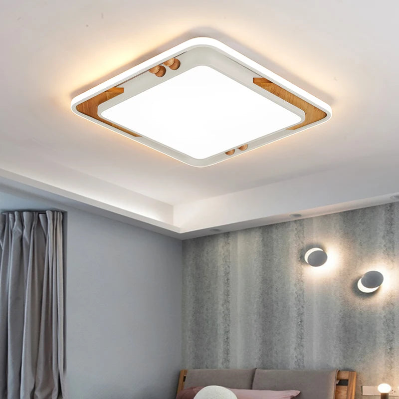 plafonniers contemporains macaron rectangle éclairage intérieur décoration - vue 6 sur 15