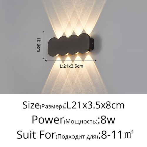 applique murale led moderne imperméable pour extérieur minimaliste - vue 17 sur 18