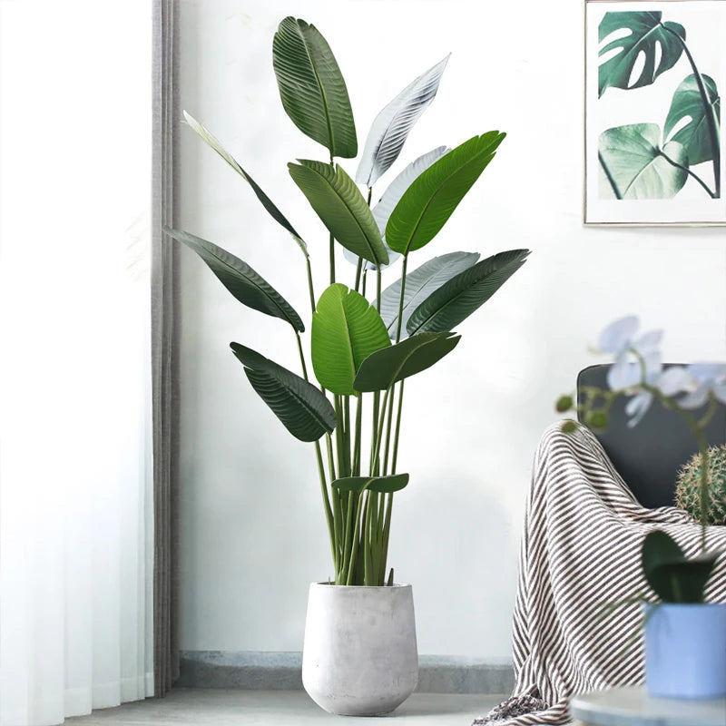plantes tropicales arbre artificiel en pot décoration intérieure et extérieure - vue 1 sur 8
