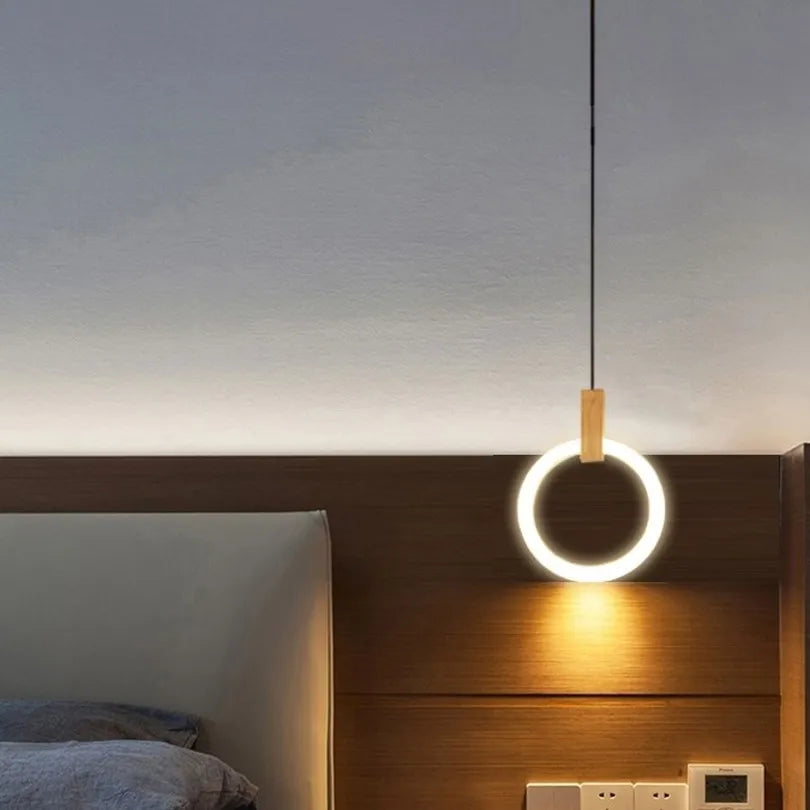 lustre led suspendu style loft pour escalier - vue 4 sur 17