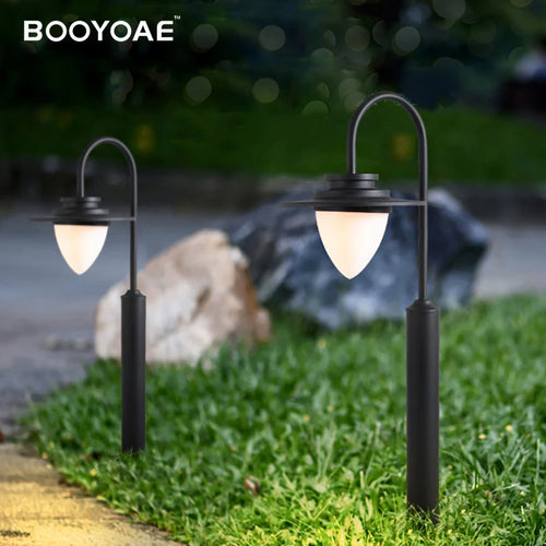 Lampadaire extérieur de pelouse pour jardin moderne en aluminium - vue 2 sur 8