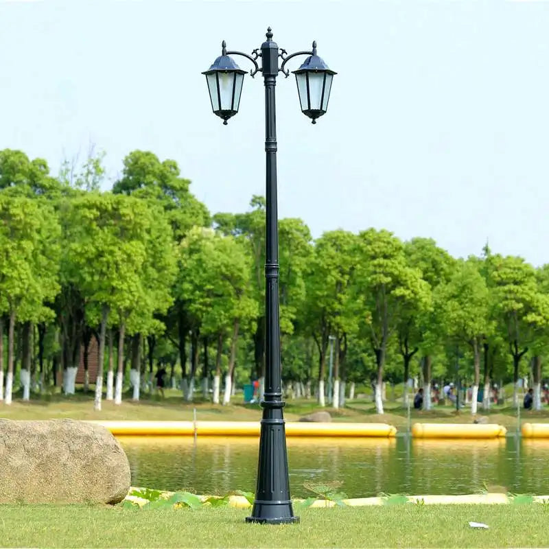 lampadaire épais en aluminium pour éclairage extérieur jardin - vue 10 sur 10