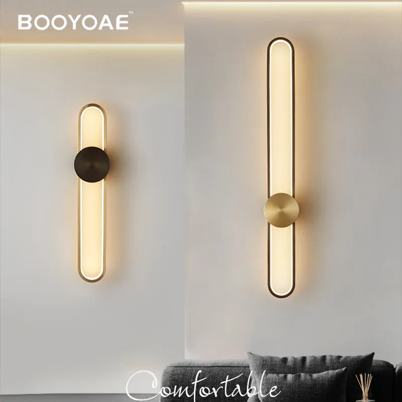 Appliques murales modernes pour chambre en aluminium chambre chevet design hôtel salon fond éclairage mural escalier applique applique murale - vue 1 sur 12