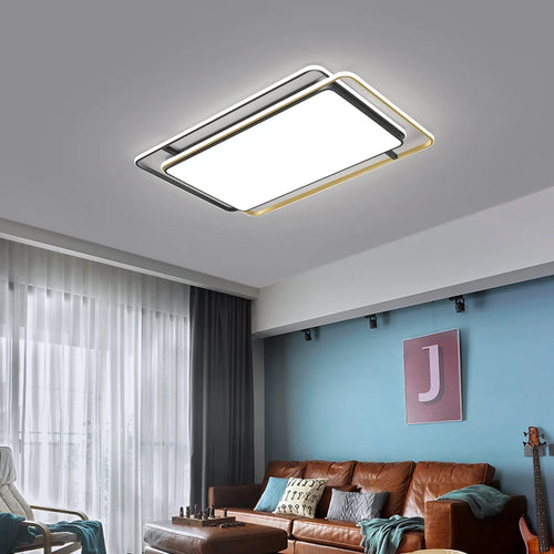 plafonnier led géométrie créative simplicité élégance éclairage intérieur - vue 2 sur 11