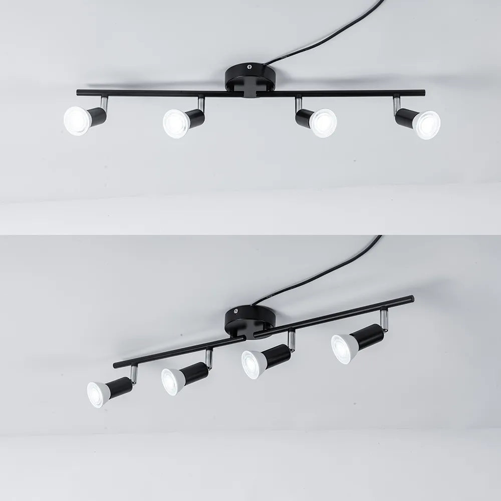 Plafonniers LED réglables pour salon chambre cuisine décoration 2/3/4/6 têtes rotatif Design plafonnier lampe - vue 3 sur 14
