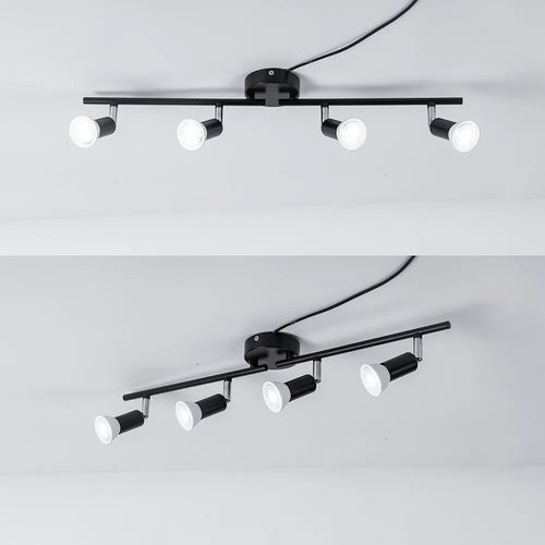 Plafonniers LED réglables pour salon chambre cuisine décoration 2/3/4/6 têtes rotatif Design plafonnier lampe - vue 3 sur 14