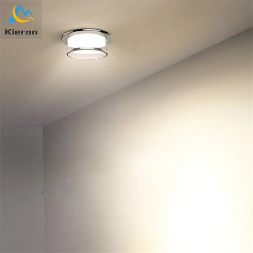 plafonnier led intégré avec spot en cristal pour décoration d'intérieur - vue 3 sur 9