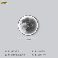 applique murale moderne led lune décoration luxe art