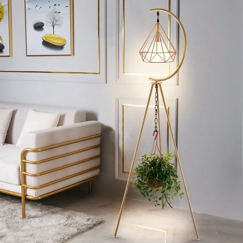 lampadaire led moderne en fer forgé design nordique élégant - vue 3 sur 8