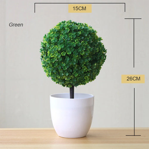 plante artificielle en pot pour décoration de bureau et jardin - vue 45 sur 45