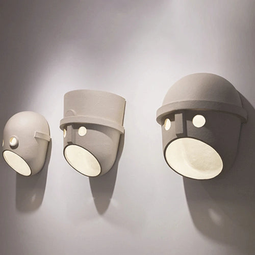 lampe de applique murale led moderne et créative en résine - vue 9 sur 11