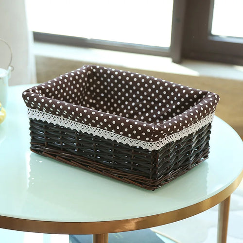 paniers de rangement en rotin faits main pour diverses utilisations - vue 15 sur 16