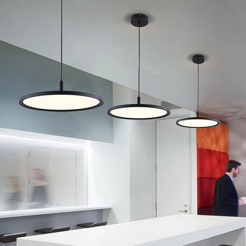 lustre moderne design nordique simple tête ronde créative lumineuse - vue 4 sur 6
