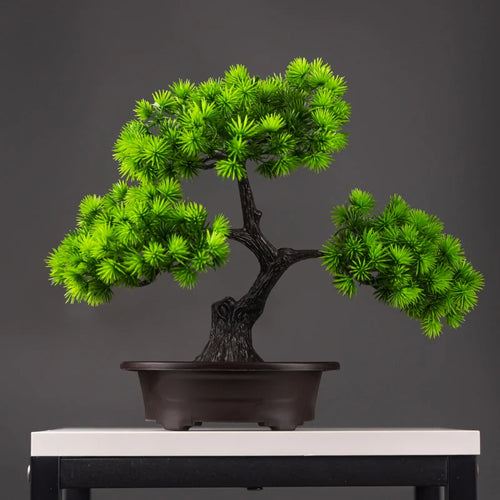 arbre artificiel en pot faux bonsaï pour décoration intérieure et extérieure - vue 2 sur 8