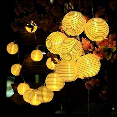 guirlande lumineuse solaire décorative pour jardin extérieur - vue 3 sur 6