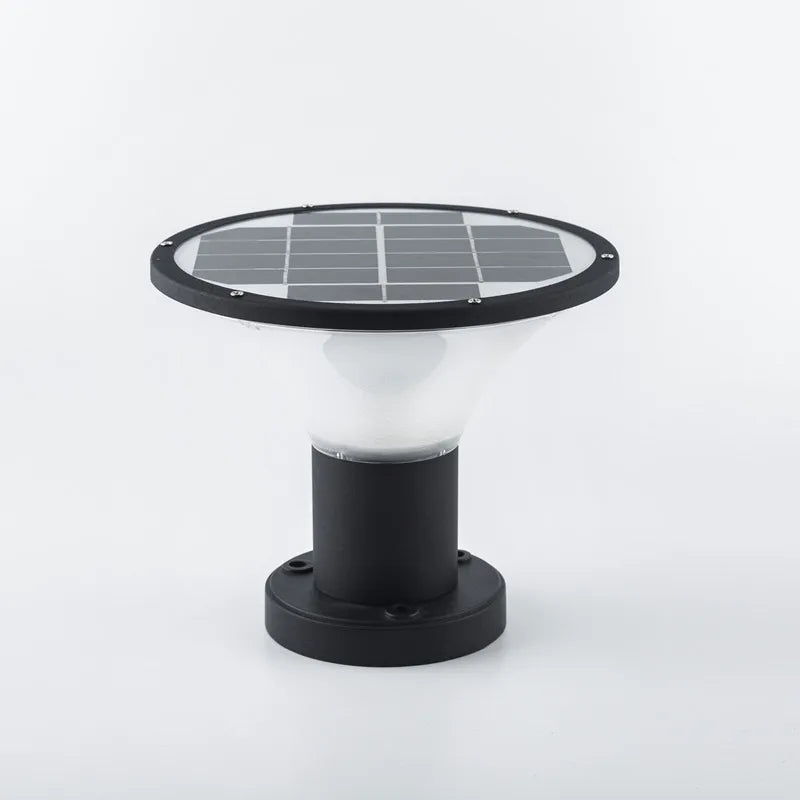 Lampe de pelouse solaire extérieure LED lampe de stigmatisation rougeoyante sans électricité couloir de jardin moderne terrasse ronde lumières de pelouse imperméables - vue 6 sur 18