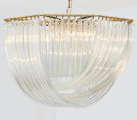 Post-moderne Lustre plaque or/Chrome métal Led E14 lampes suspendues verre rond Luminarias chaîne suspension lampe lampara luminaires - vue 7 sur 7