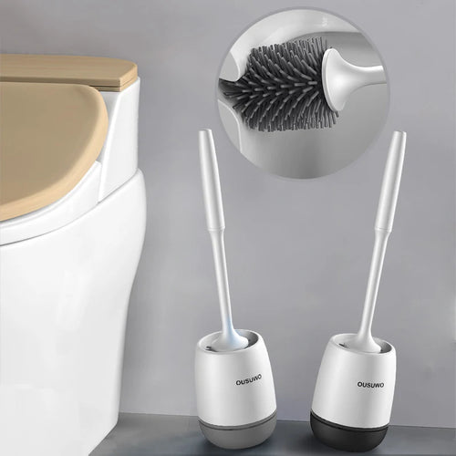 brosse de nettoyage murale à long manche en silicone - vue 3 sur 10