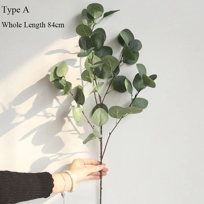 branche d eucalyptus artificielle feuillage décoratif rétro et élégant - vue 8 sur 10