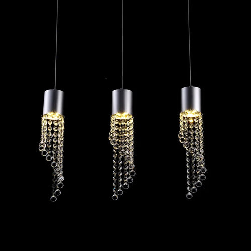 suspension moderne en cristal pour éclairage intérieur décoratif - vue 3 sur 6