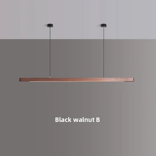 suspension en bois avec lumière led pour table à manger - vue 9 sur 10