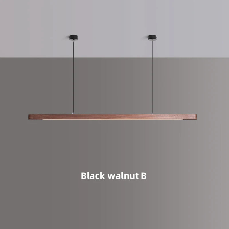 suspension en bois avec lumière led pour table à manger - vue 8 sur 10