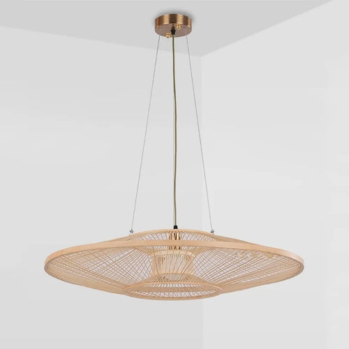 suspension en bambou style chinois moderne pour restaurants et cuisines - vue 4 sur 4