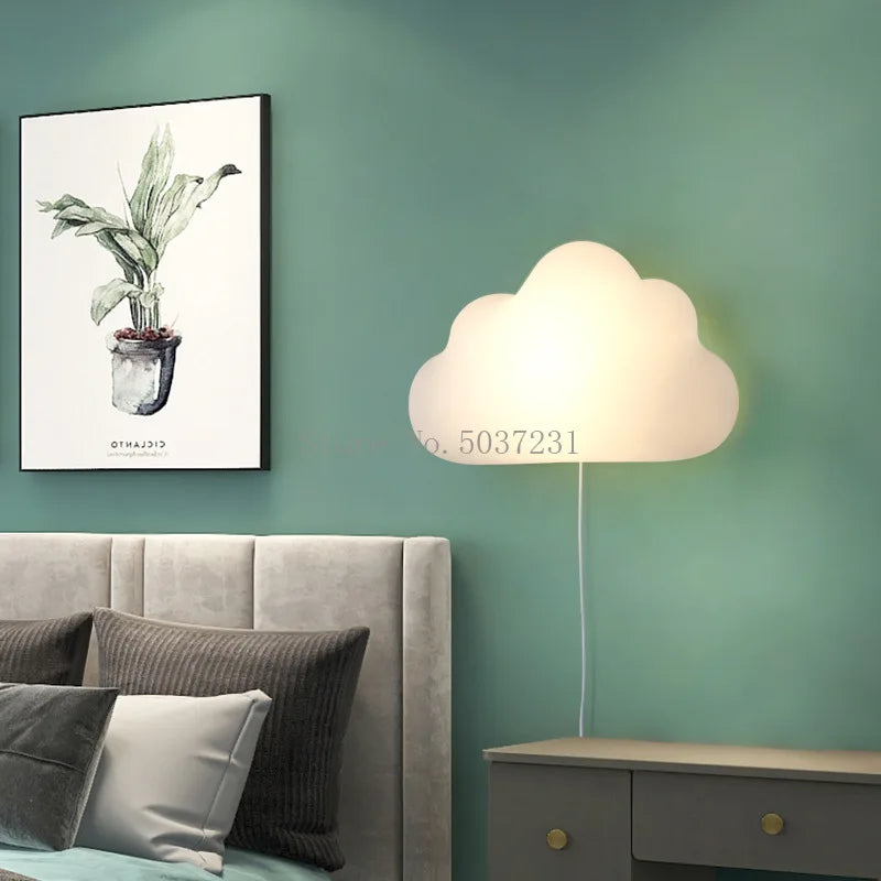 applique murale nuage décorative pour chambre enfant design créatif - vue 4 sur 11