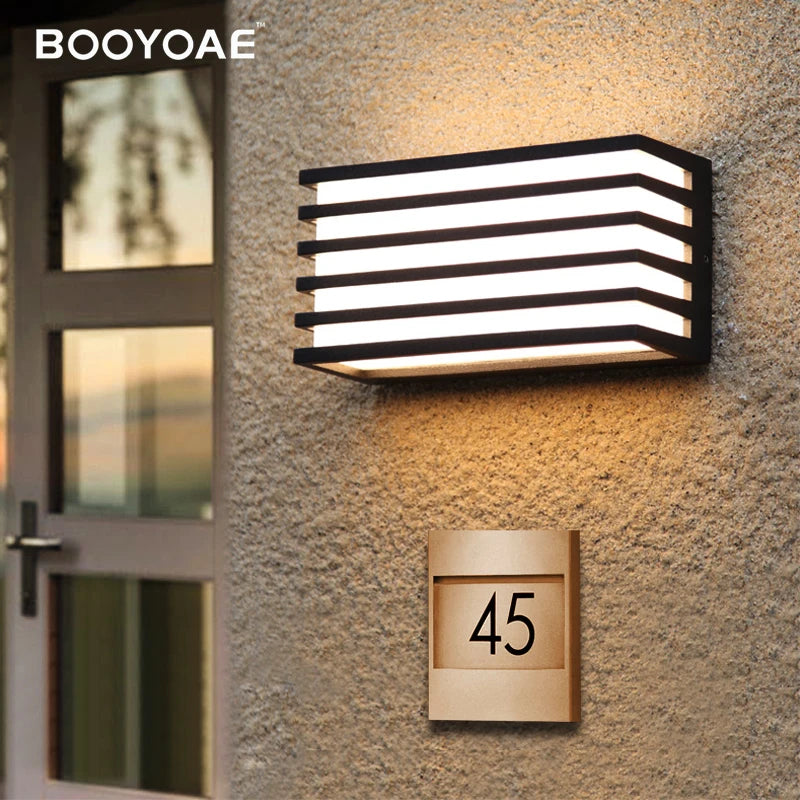 Éclairage extérieur moderne Stripe entrée escalier porte phare balcon maison jardin porche terrasse étanche applique murale